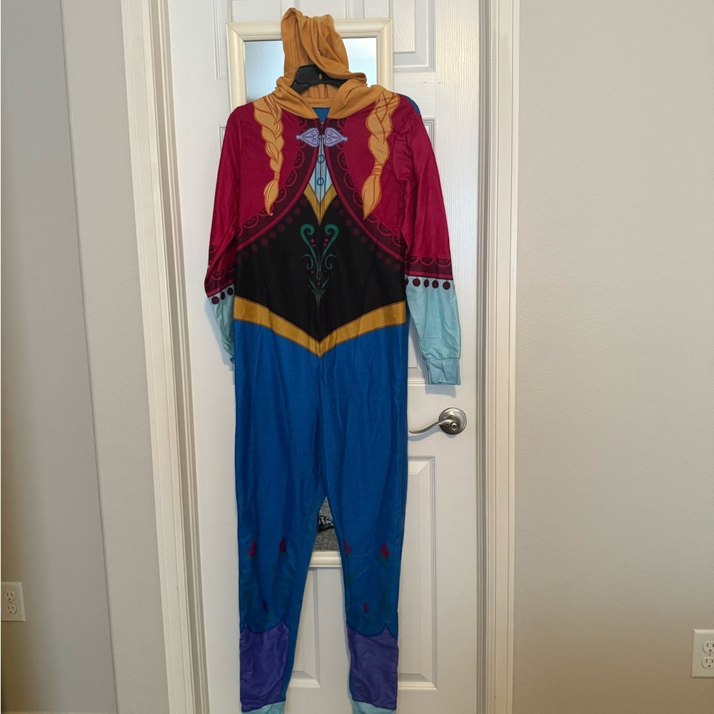 Disney Anna Inspired Multi-Color Girls' Costume - Blue, Red, Gold, Black, Purple